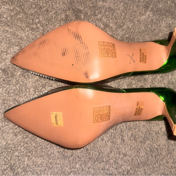 PrettyLittleThing Emerald Rhinestone Heels - Picture 5 of 7
